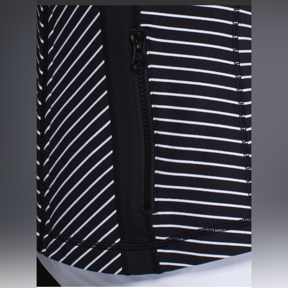 Euc Lululemon Define Jacket Parallel Stripe Black… - image 7